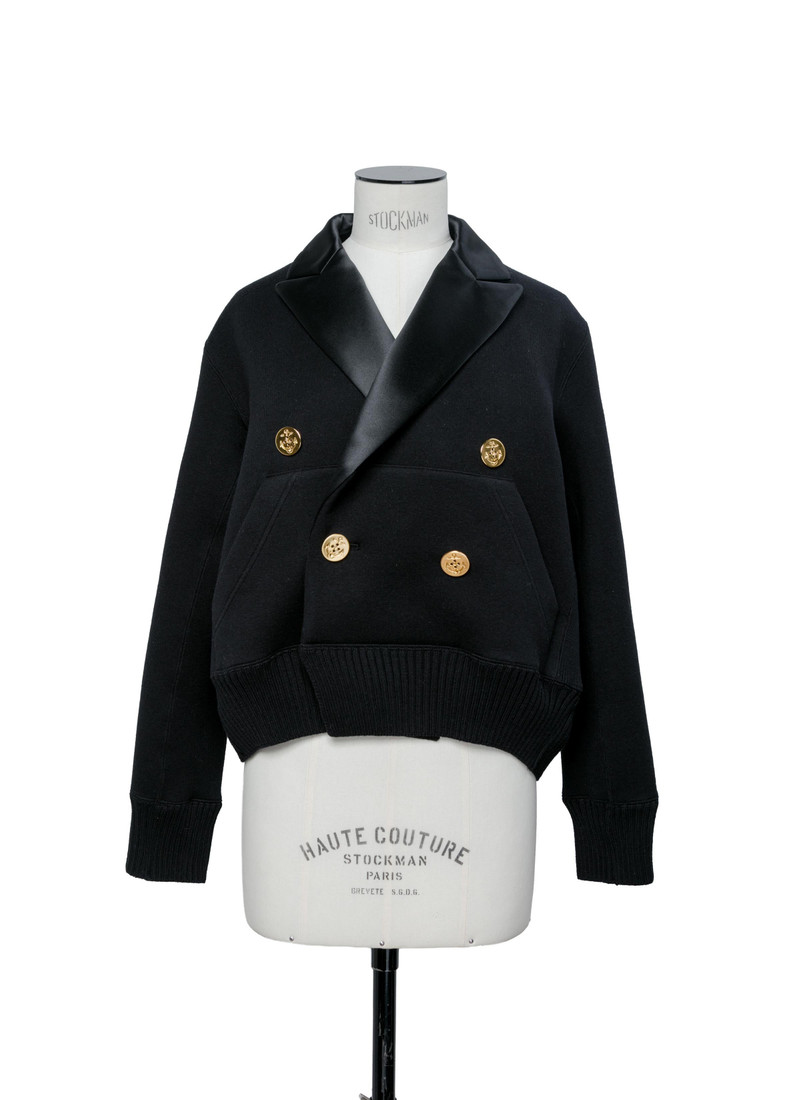 sacai Cotton Cashmere Knit Jacket outlook