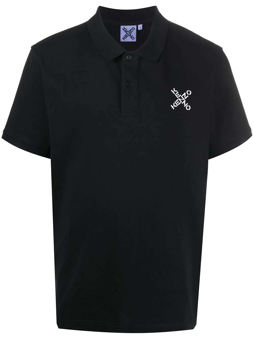 logo-embroidered polo shirt - 1