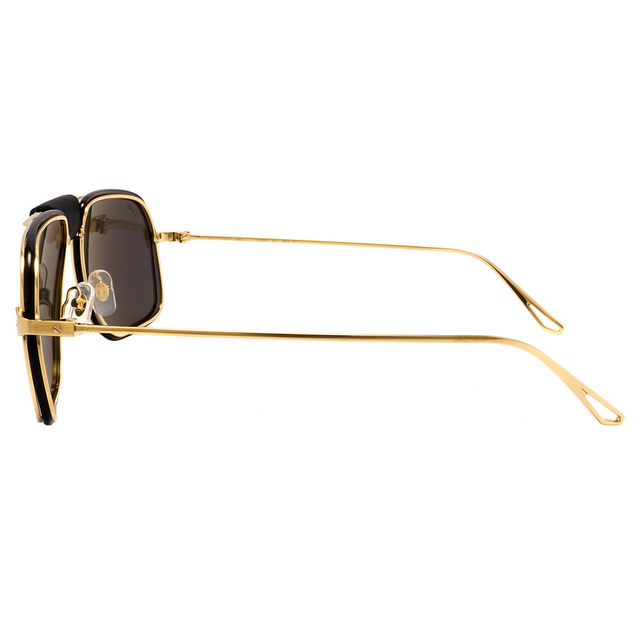 Cartier Grey Navigator Men's Sunglasses CT0243S 001 62 - 3