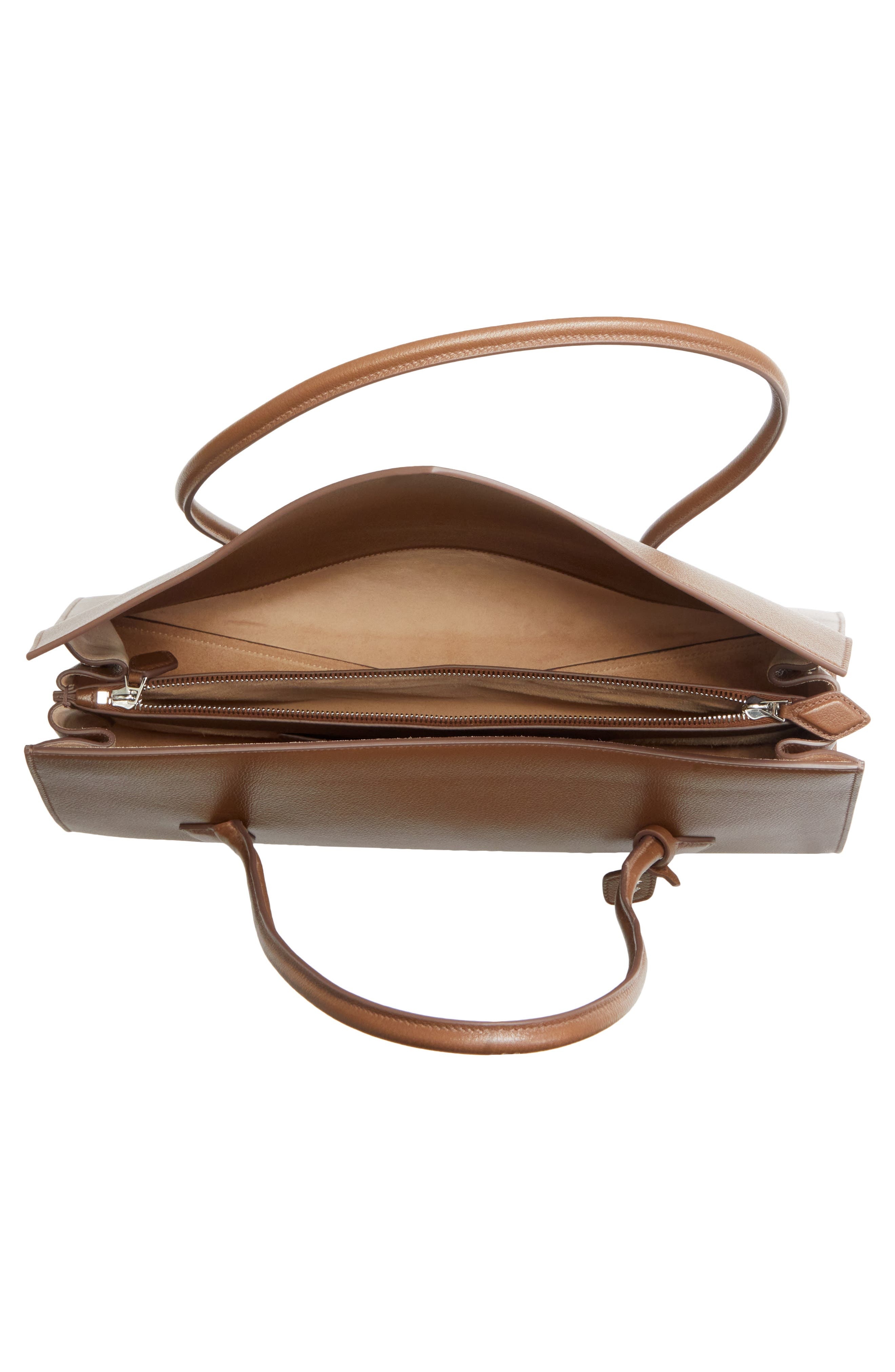 Alaïa Le Teckel Leather Tote in Terre Dombre at Nordstrom - 3