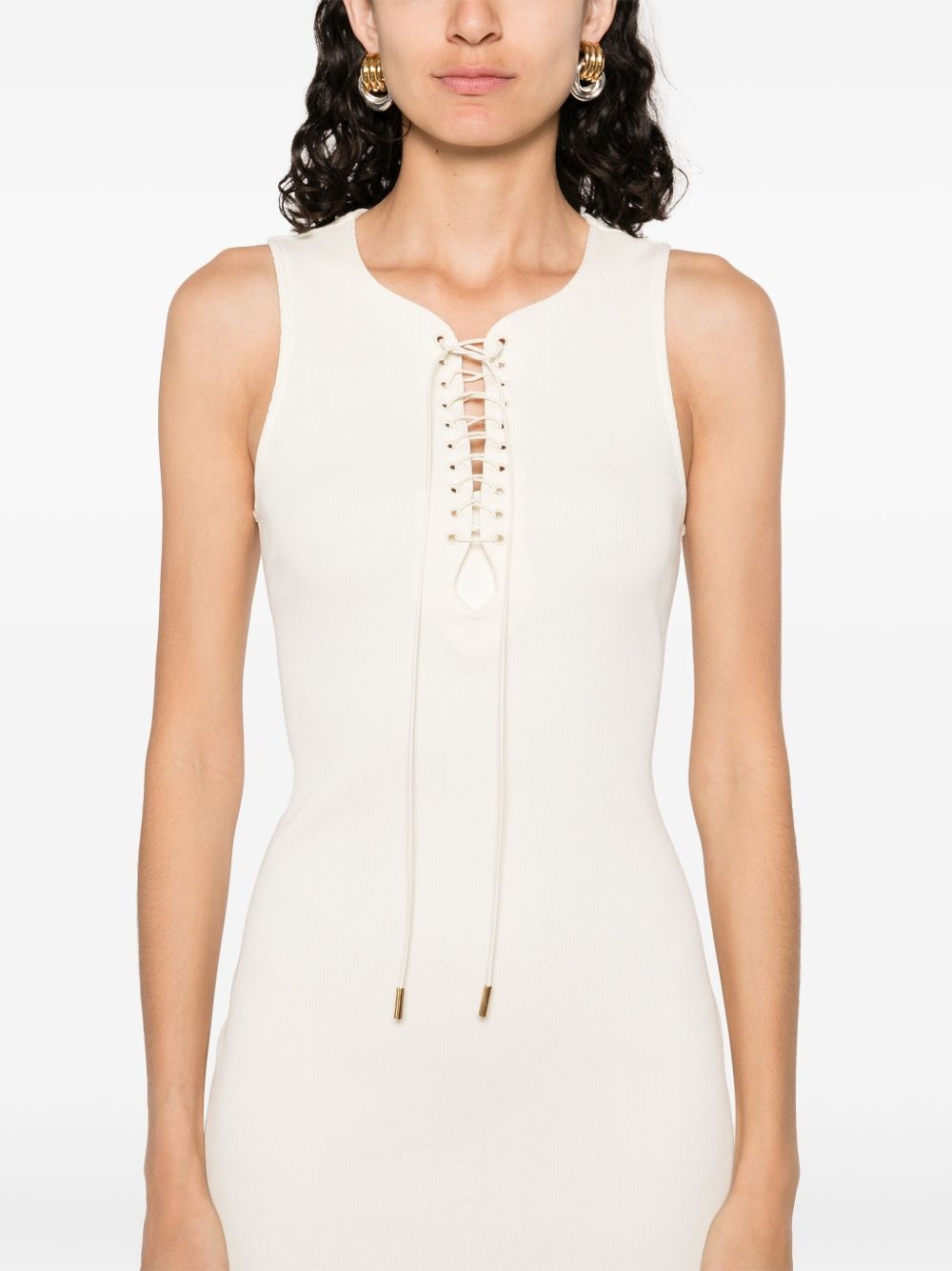 cotton midi dress - 5