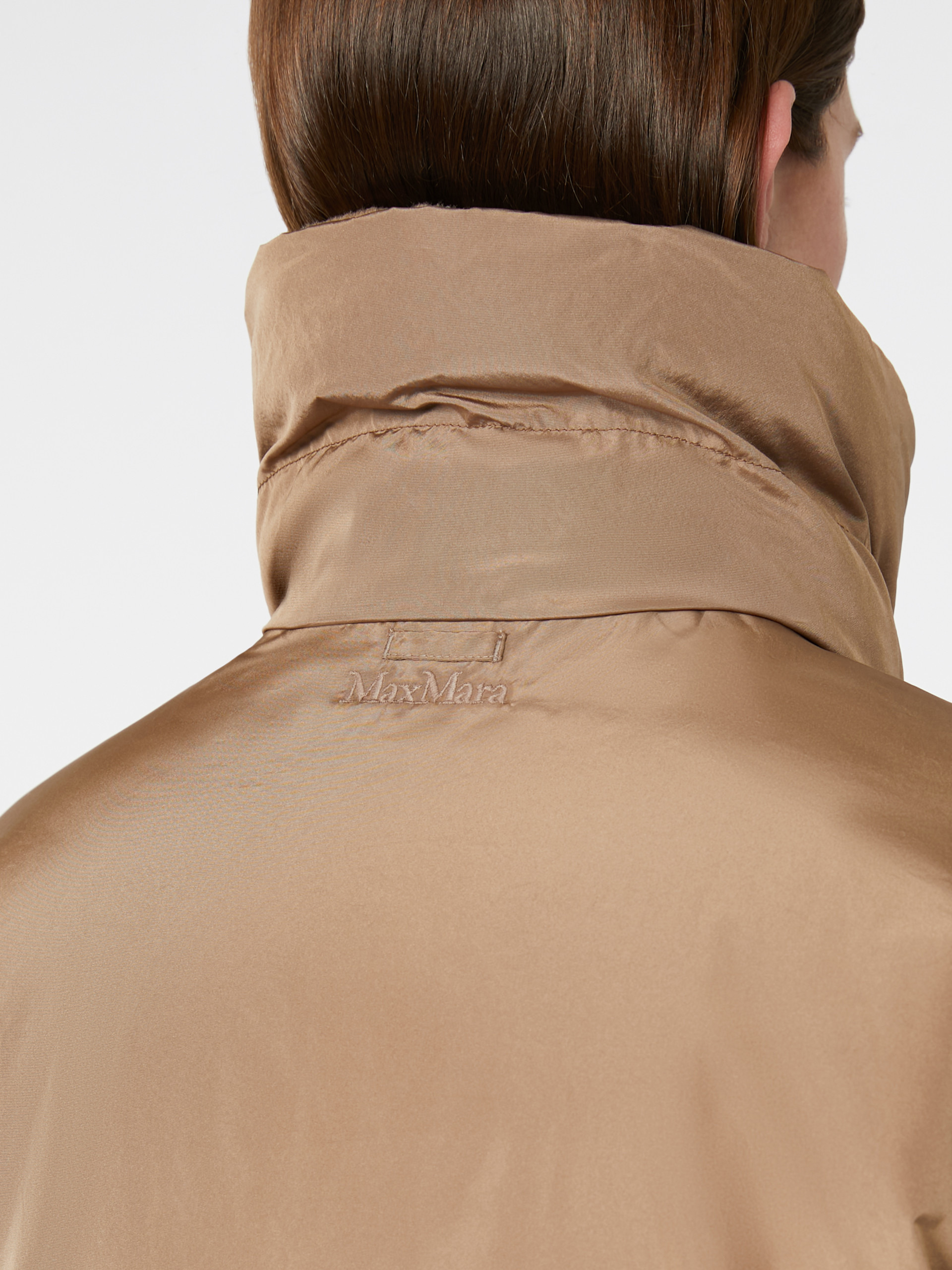 DIEGO Reversible down jacket in camel and water-repellent taffeta - 6