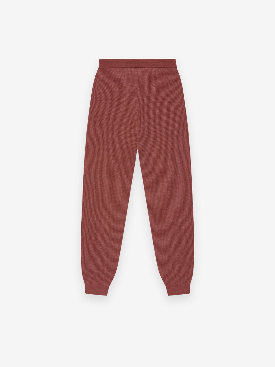Womens Waffle Fitted Sweatpant - 2