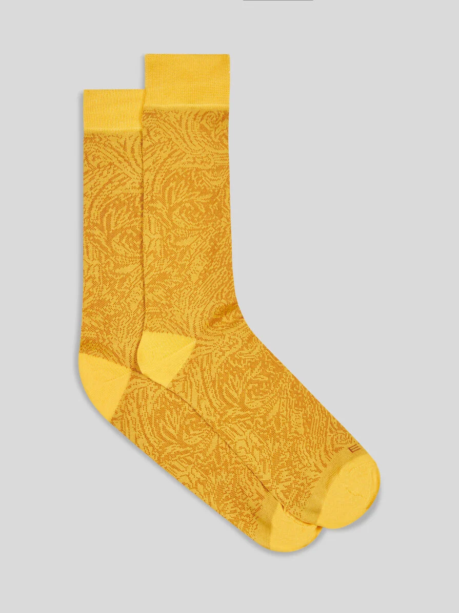 PAISLEY JACQUARD SOCKS - 1