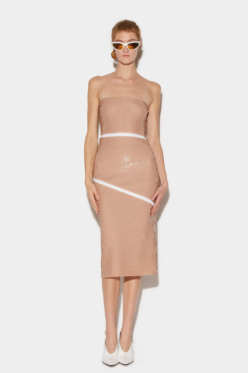 SEQUINNED ASYMMETRIC DRESS 1