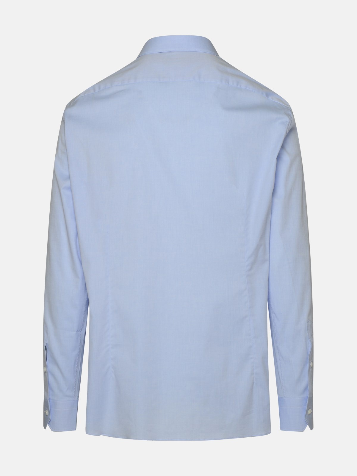 Light blue strech cotton shirt - 3