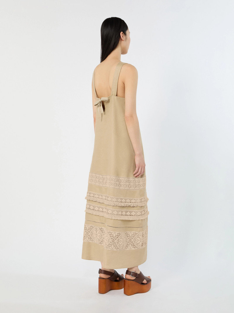 WKIDOLMEN Long linen dress - SAND 4