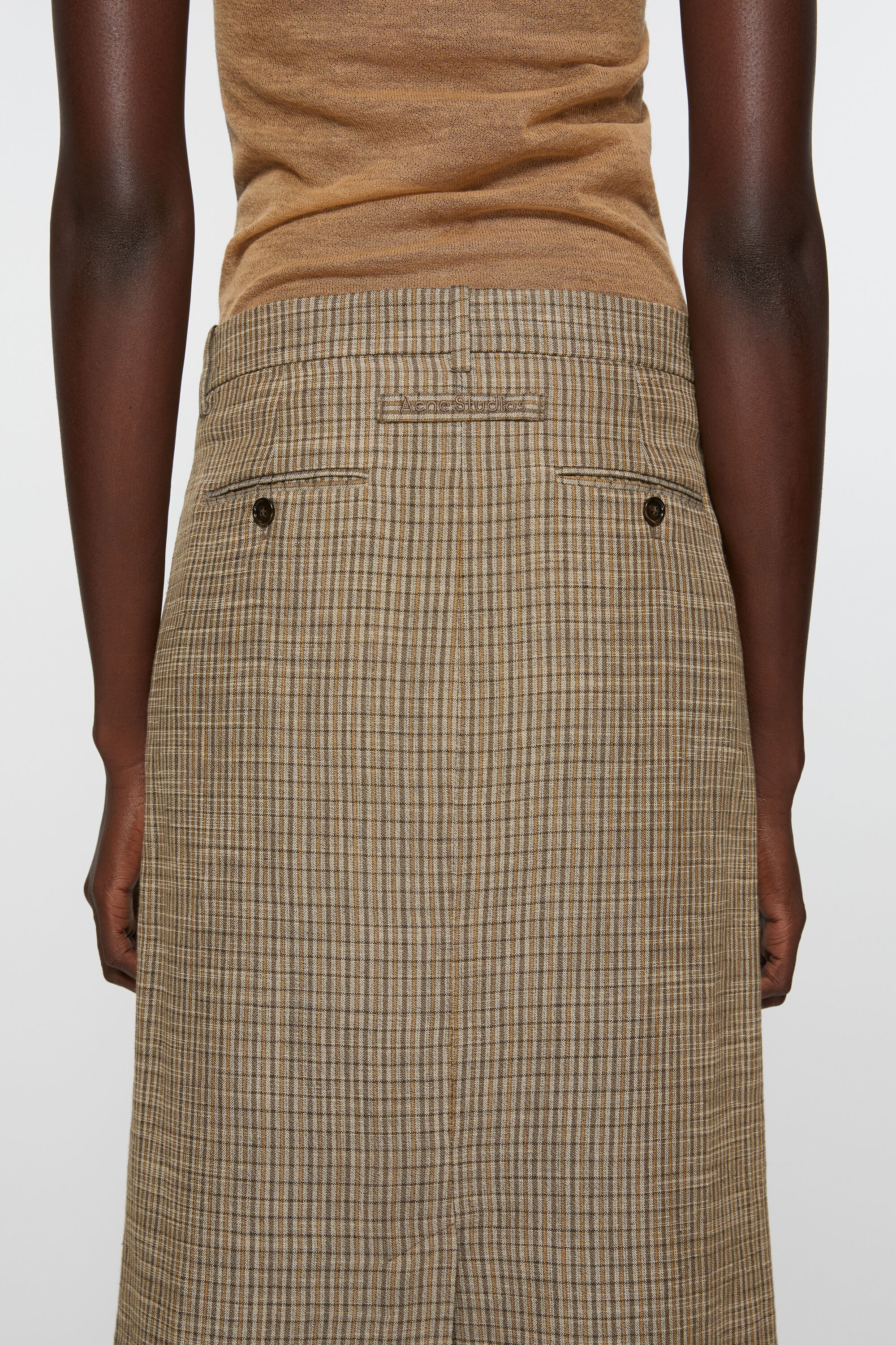 Tailored skirt - Multi brown - 5