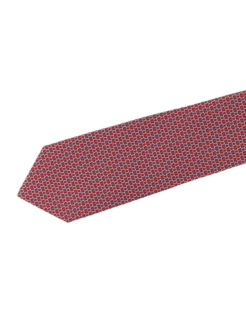 FERRAGAMO gancini-print tie outlook