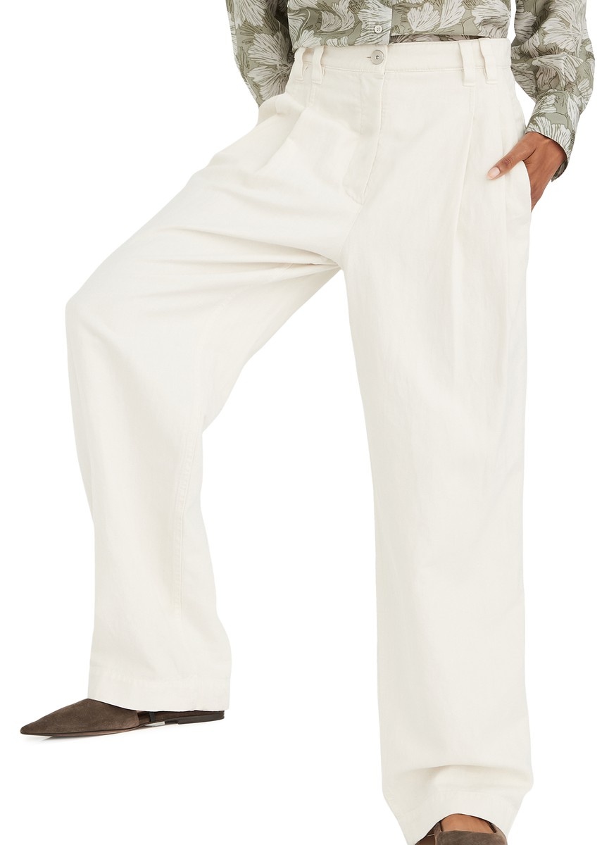 Cotton and linen trousers - 2