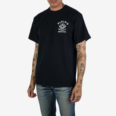 Iron Heart IHPT-2305-BLK 7.5oz Printed Loopwheel Crew Neck T-Shirt - Black outlook