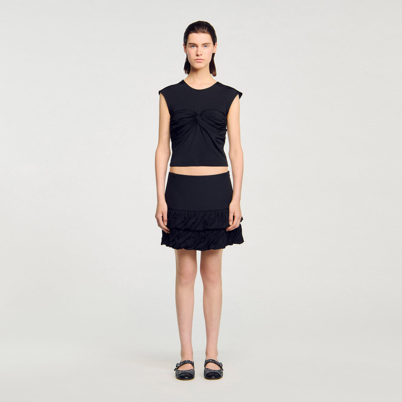 Sandro DRAPED T-SHIRT outlook
