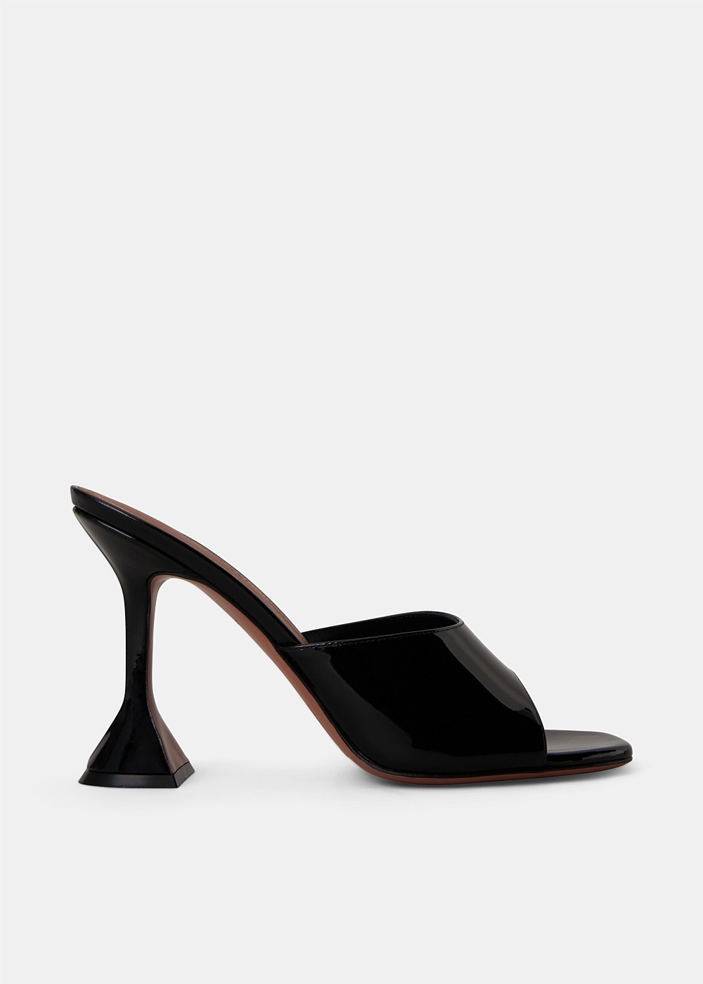 Black Patent Lupita Glass Mule - 1