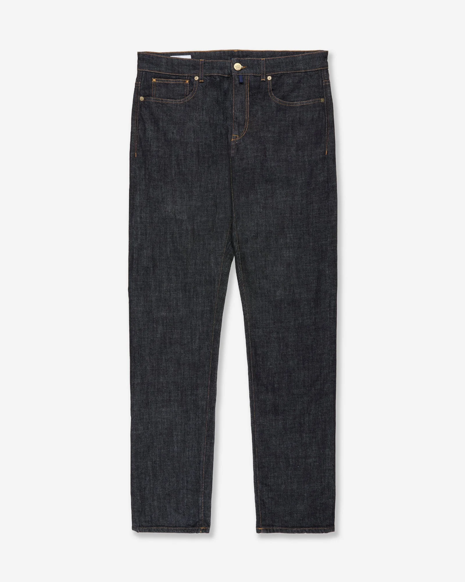 Slim-fit five-pocket stretch denim trousers - 1