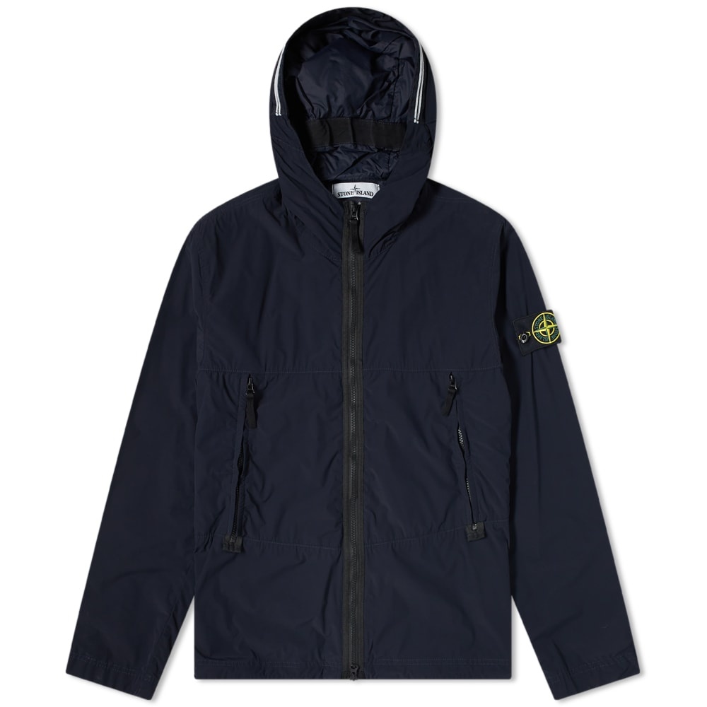 Stone Island Nylon Garment Dyed Hooded Jacket - 1