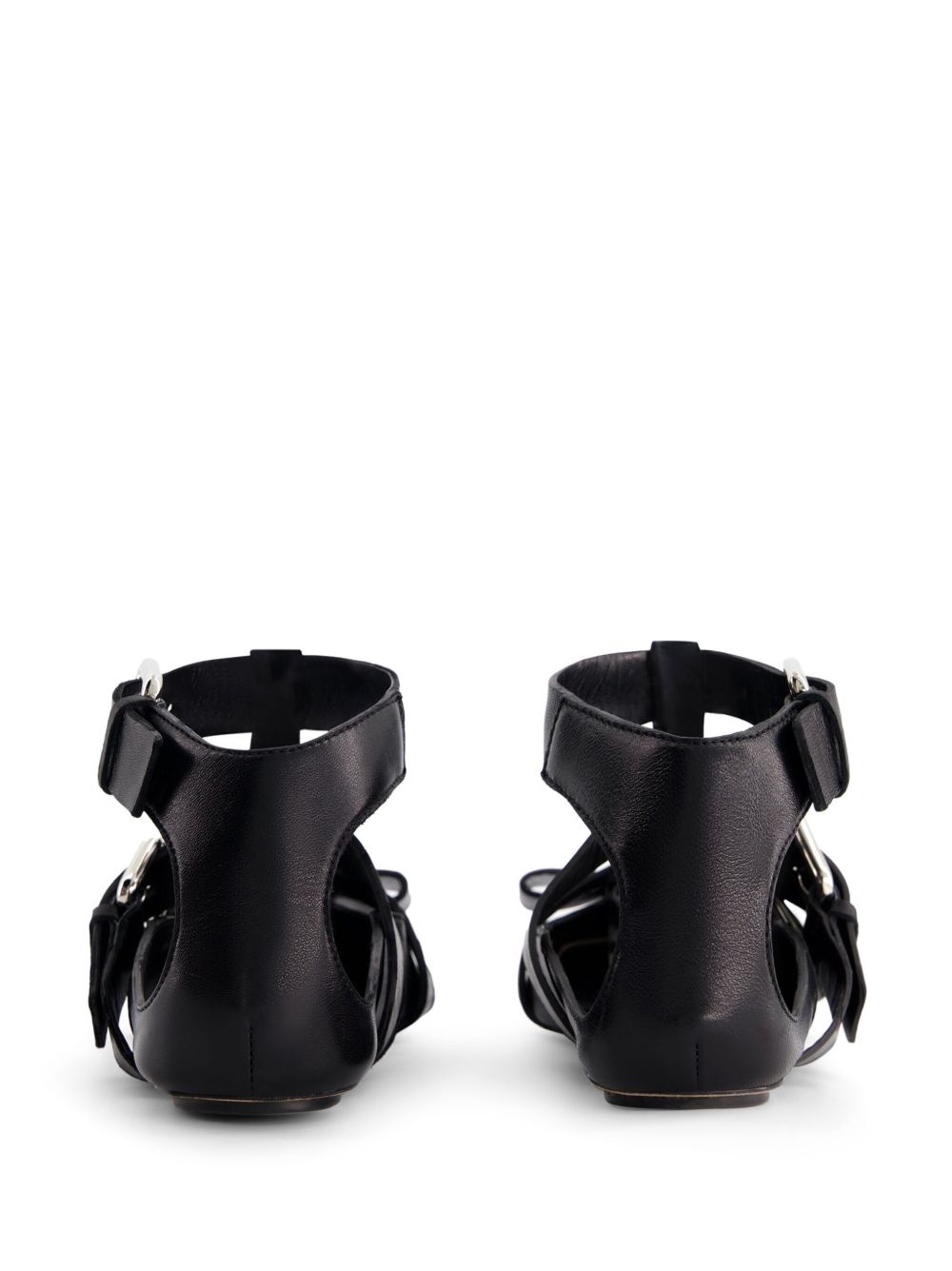 bow-detail leather ballet flats - 3