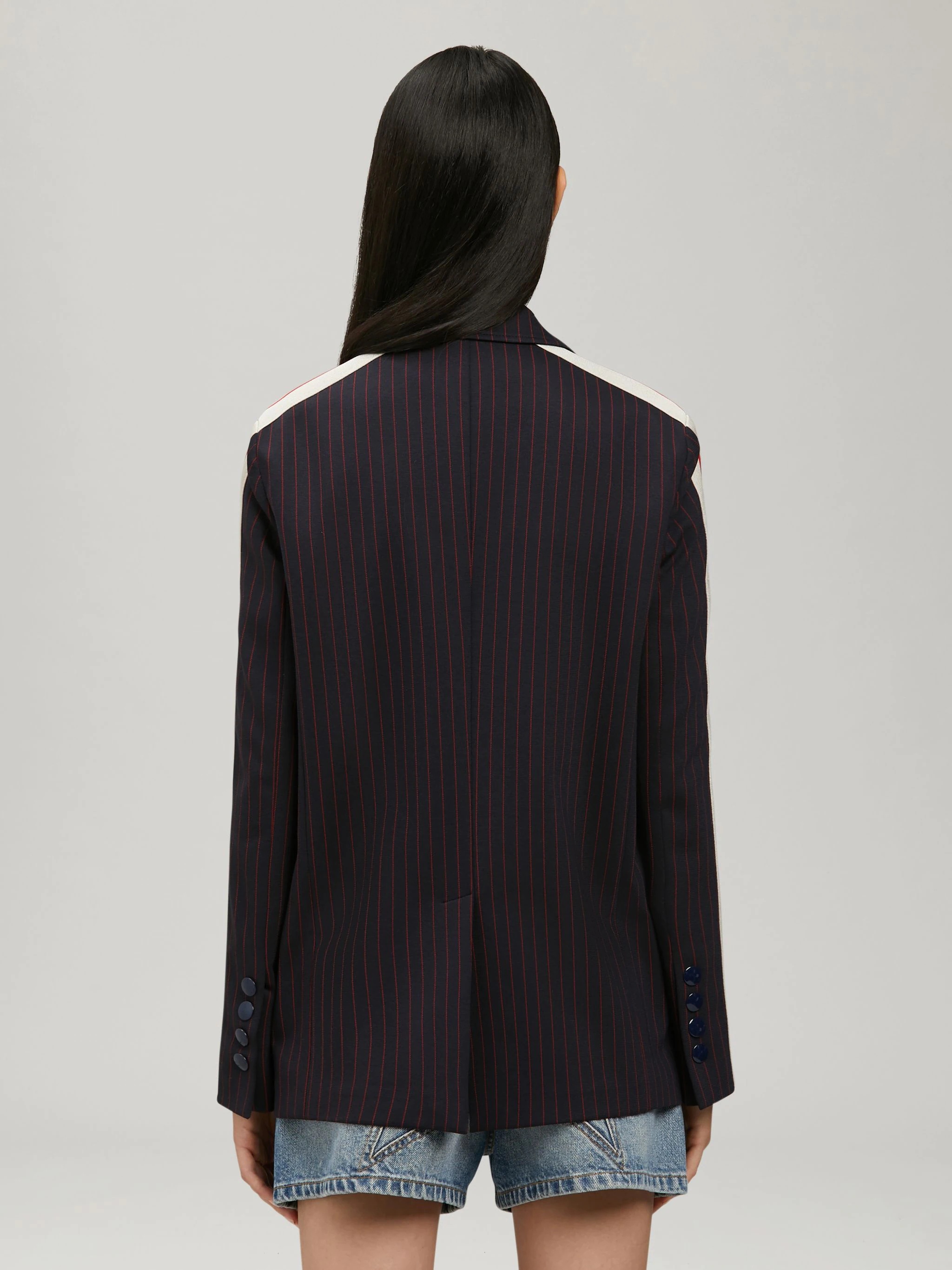 PINSTRIPE TRACK BLAZER - 4