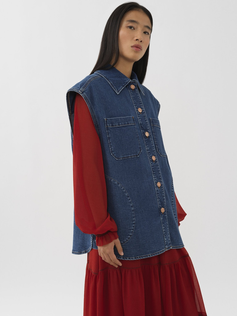 OVERSIZED DENIM VEST 6