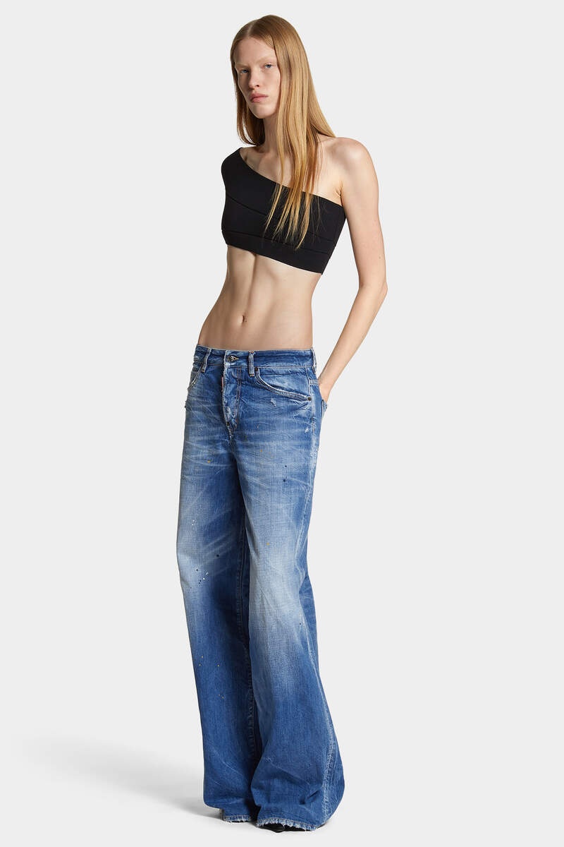 LIGHT CLEAN BABY BLUE WASH TRAVELLER JEANS - 3