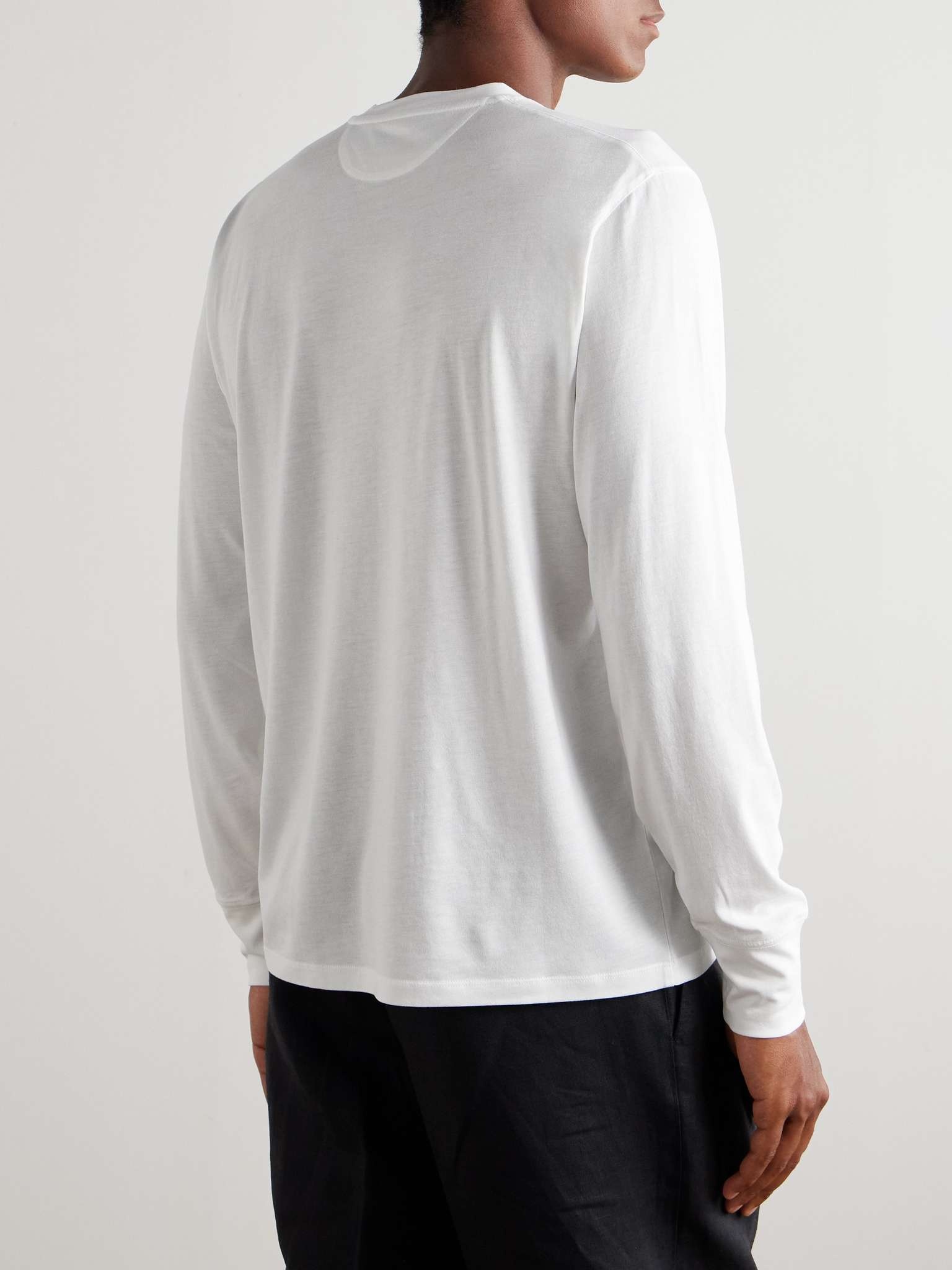 Slim-Fit Lyocell and Cotton-Blend Jersey T-Shirt - 4