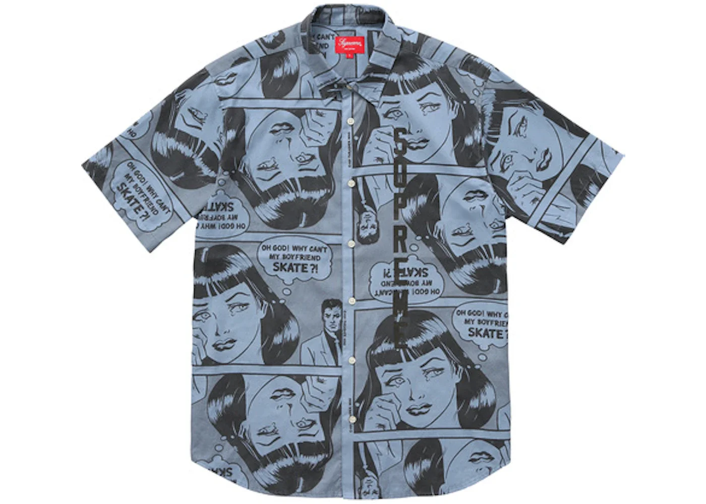 Supreme Thrasher Boyfriend SS Shirt Dusty Blue - 1