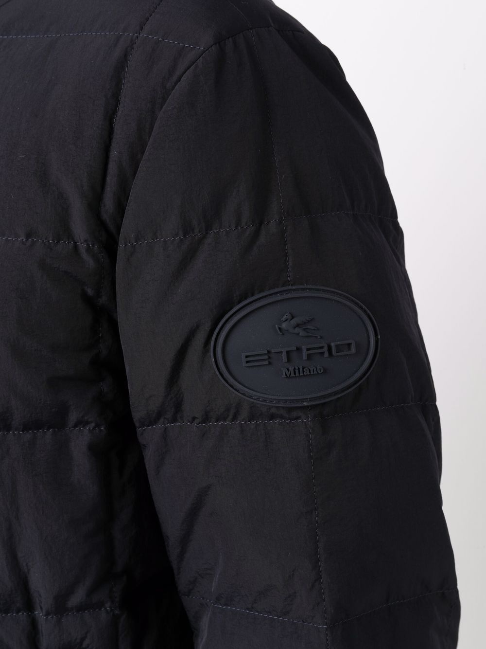 logo-patch down jacket - 5