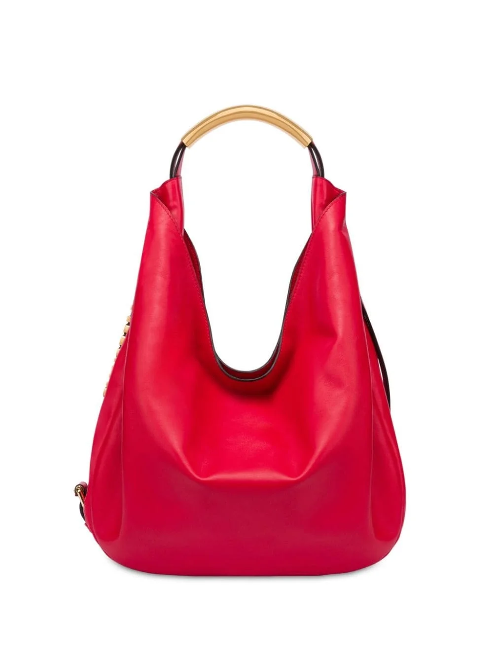 slouchy leather shoulder bag - 1