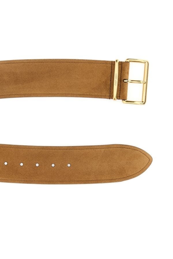 ベルト Miu Miu Camel Suede Belt Miu Miu Miu Miu Woman Camel Suede Belt | luosophy | REVERSIBLE