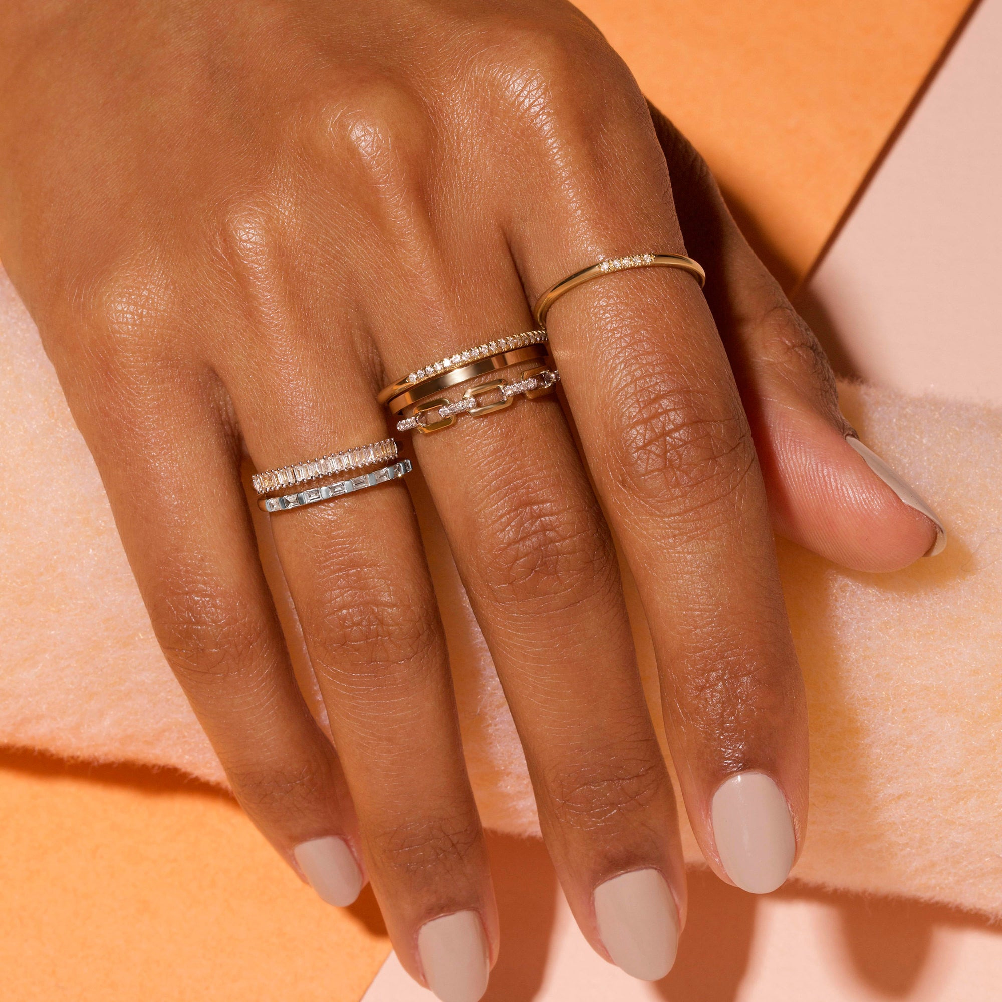 Bold Baguettes For Eternity Band - 3