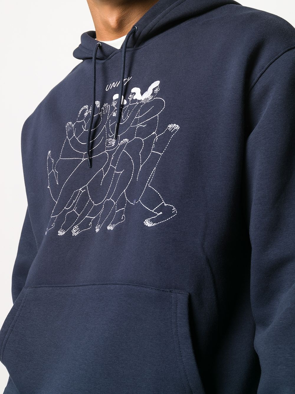 x Unity graphic embroidery hoodie - 5