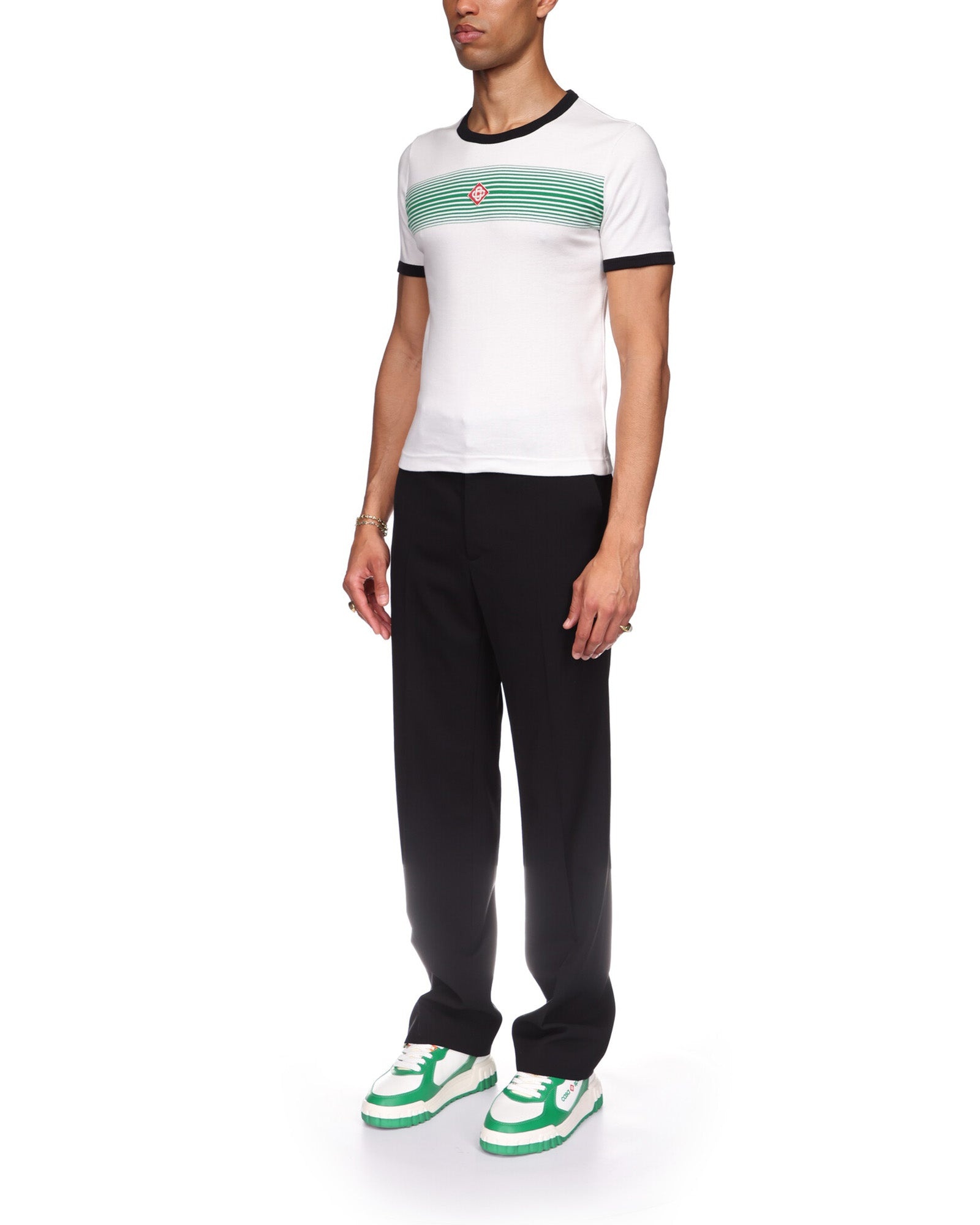 Gradient Stripe Ringer T-Shirt - 3