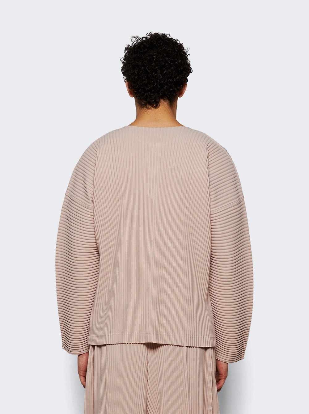 Pleated Shirt Rose Grey - 4