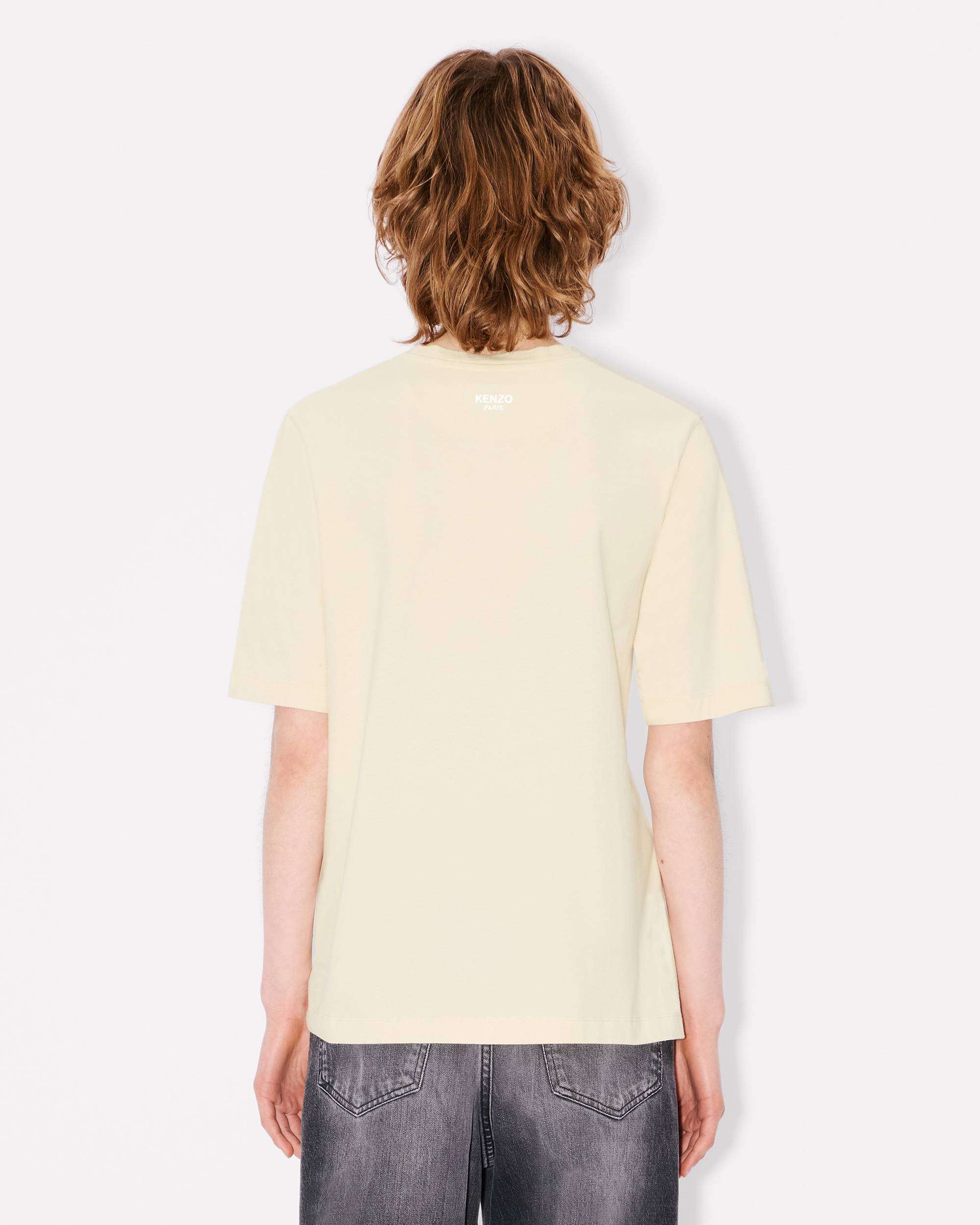 'Boke Flower' pin drap detail T-shirt in cotton - 4