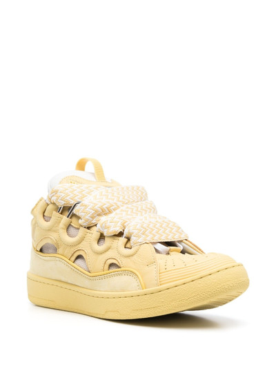 Lanvin multi-panel lace-up sneakers outlook