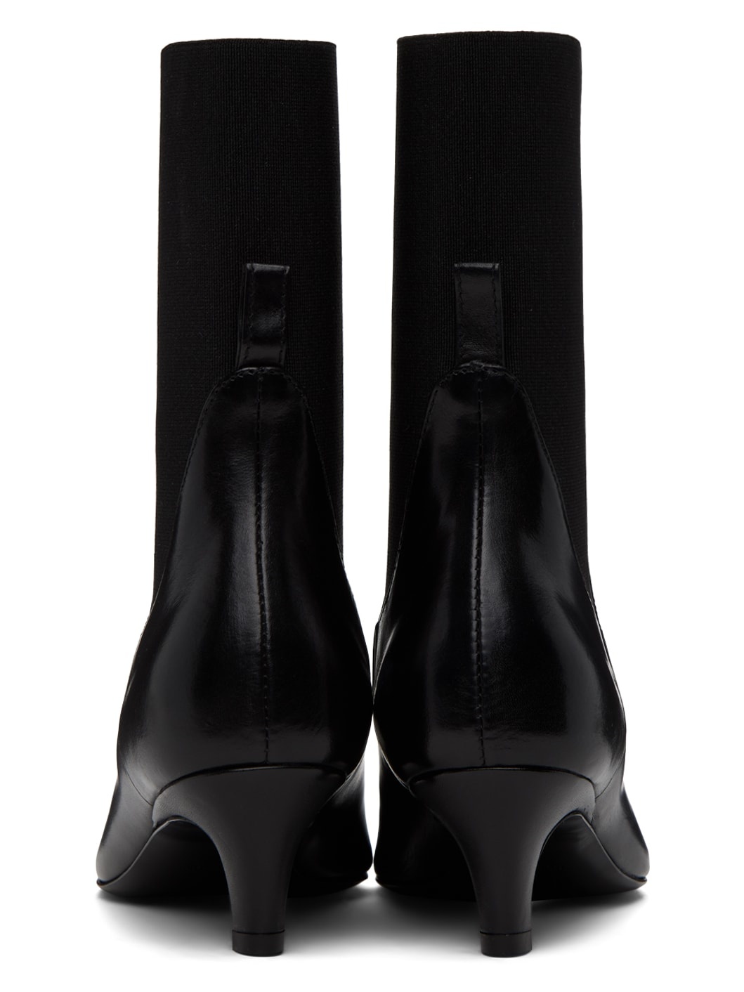 Black 'The Mid Heel' Boots - 2