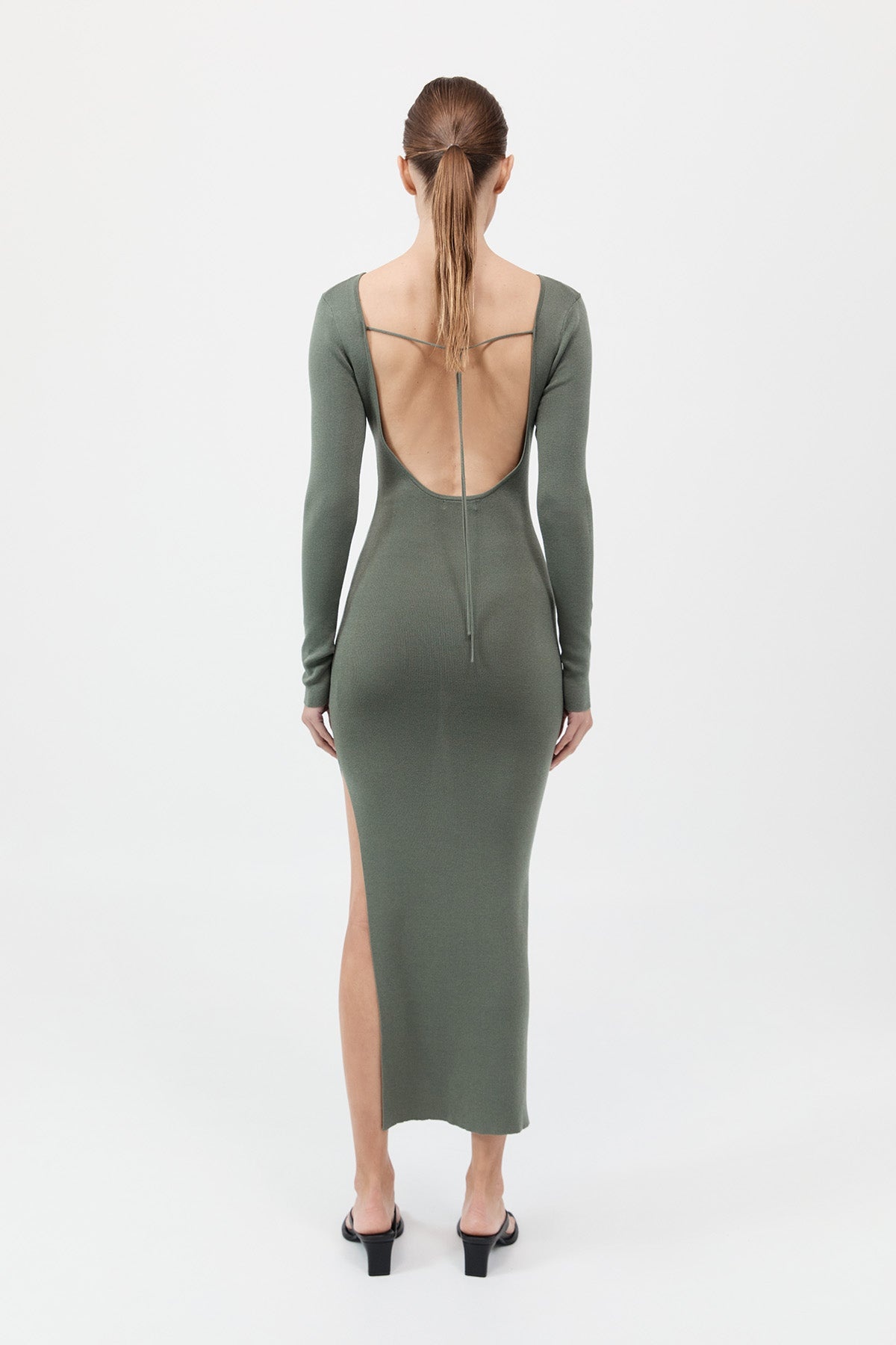 Cut Out Dress - Balsam Green - 5