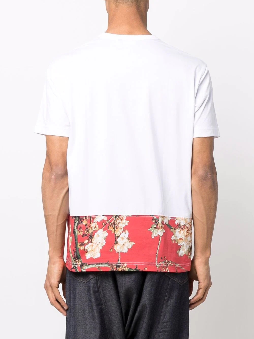 floral-print panelled T-Shirt - 4