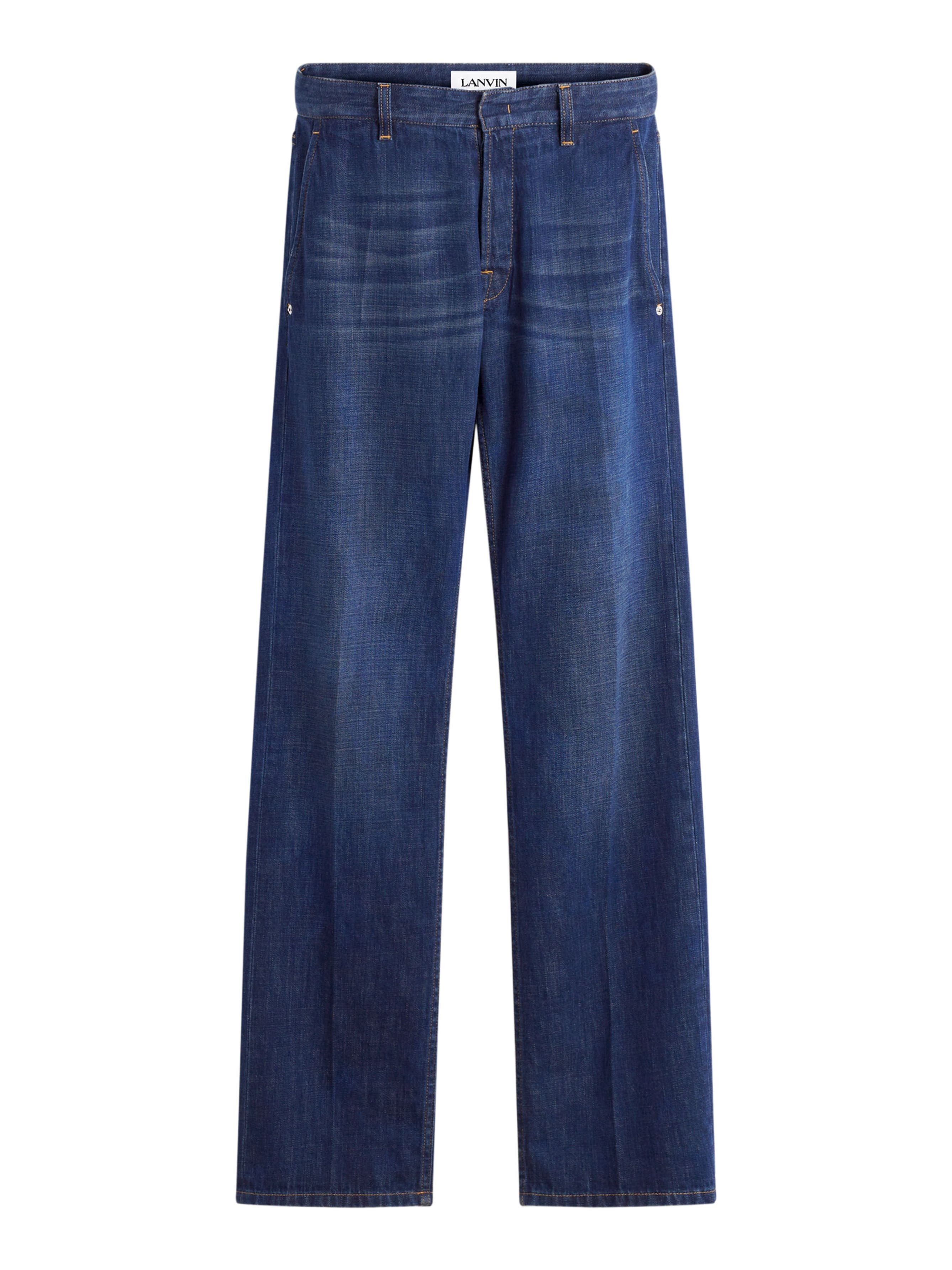 Lanvin Straight Fit Denim Pants in Light Blue at Nordstrom - 2