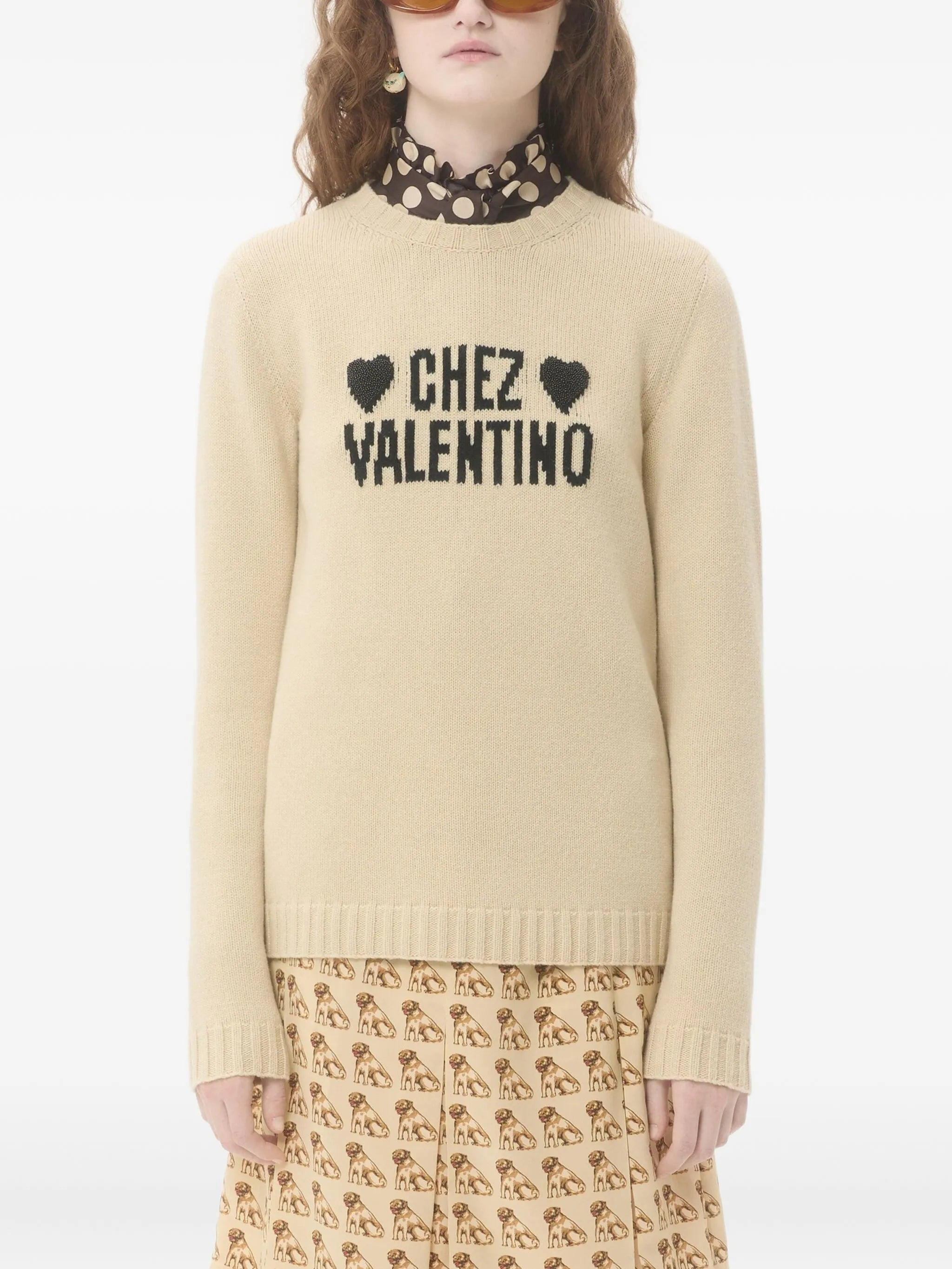 heart-embellished sweater - 3