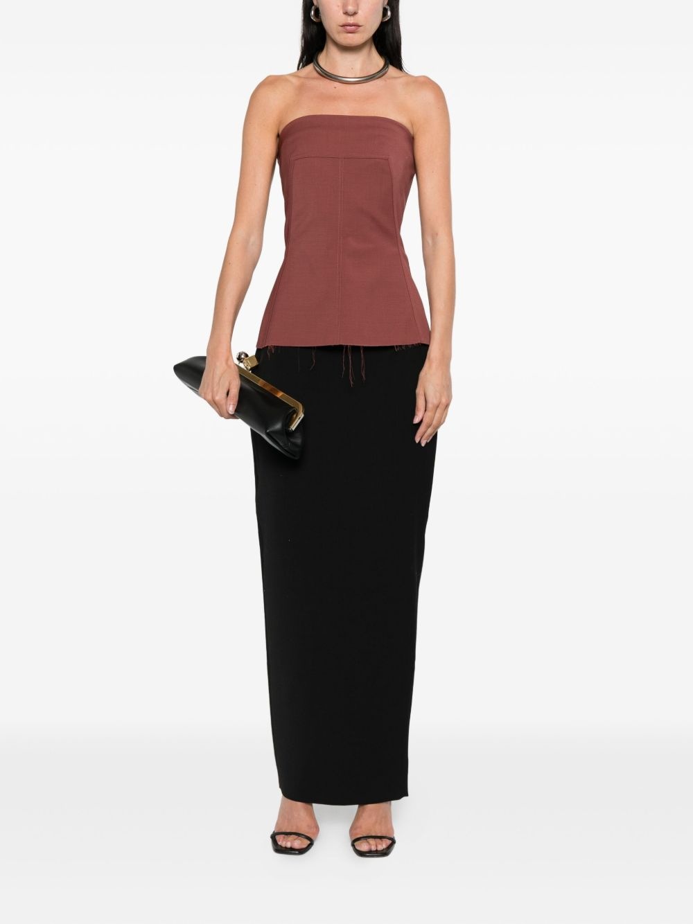 high-waisted maxi skirt - 2