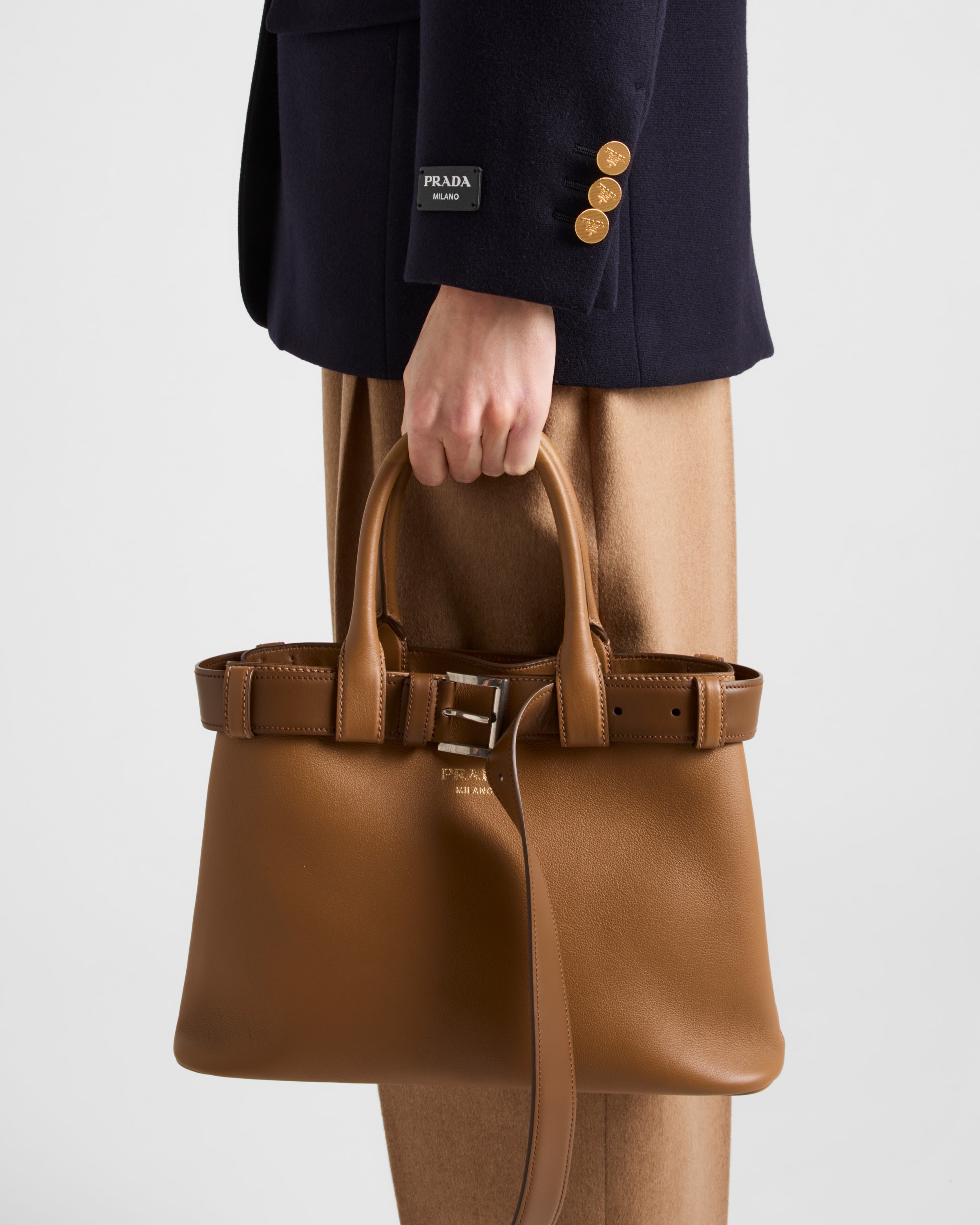 Single-breasted wool faille jacket - 4