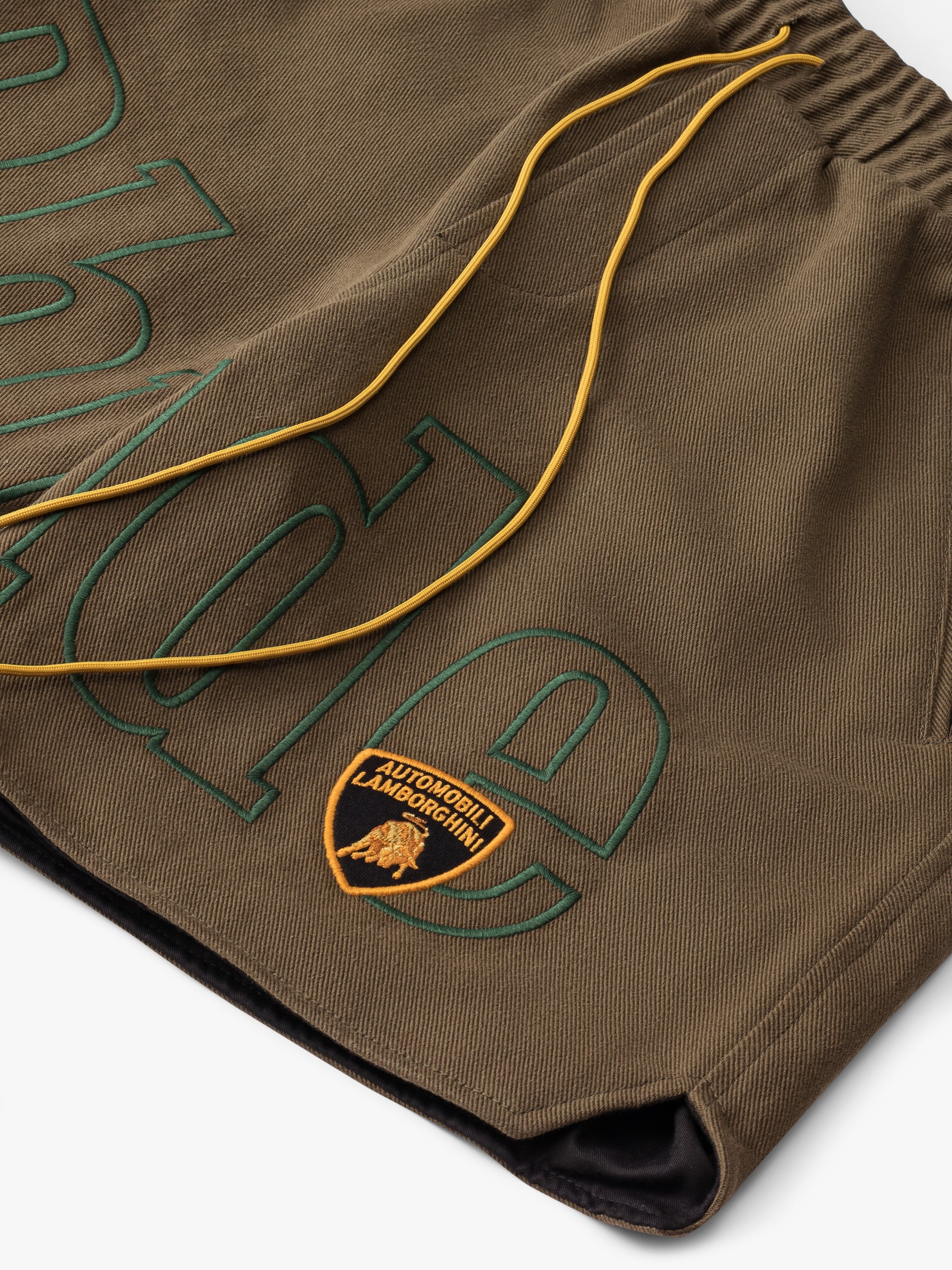 MILITARY TWILL EMBROIDERED LOGO SHORTS - 3