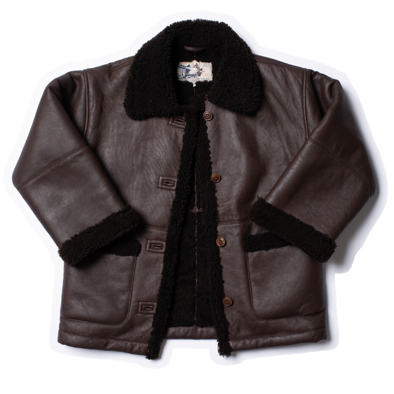 Eva Shearling Coat Dark Brown - 7