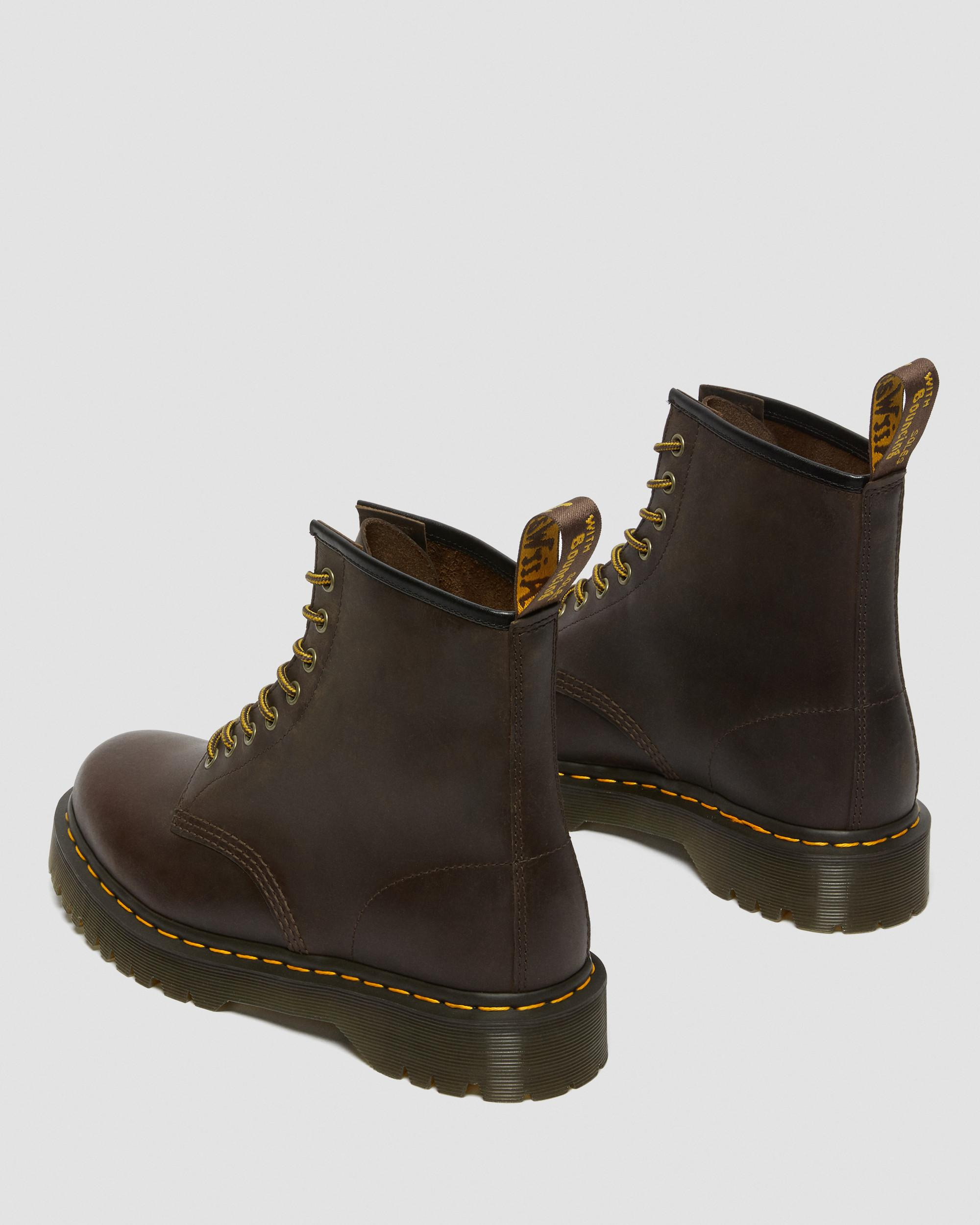 1460 Bex Crazy Horse Leather Lace Up Boots - 6