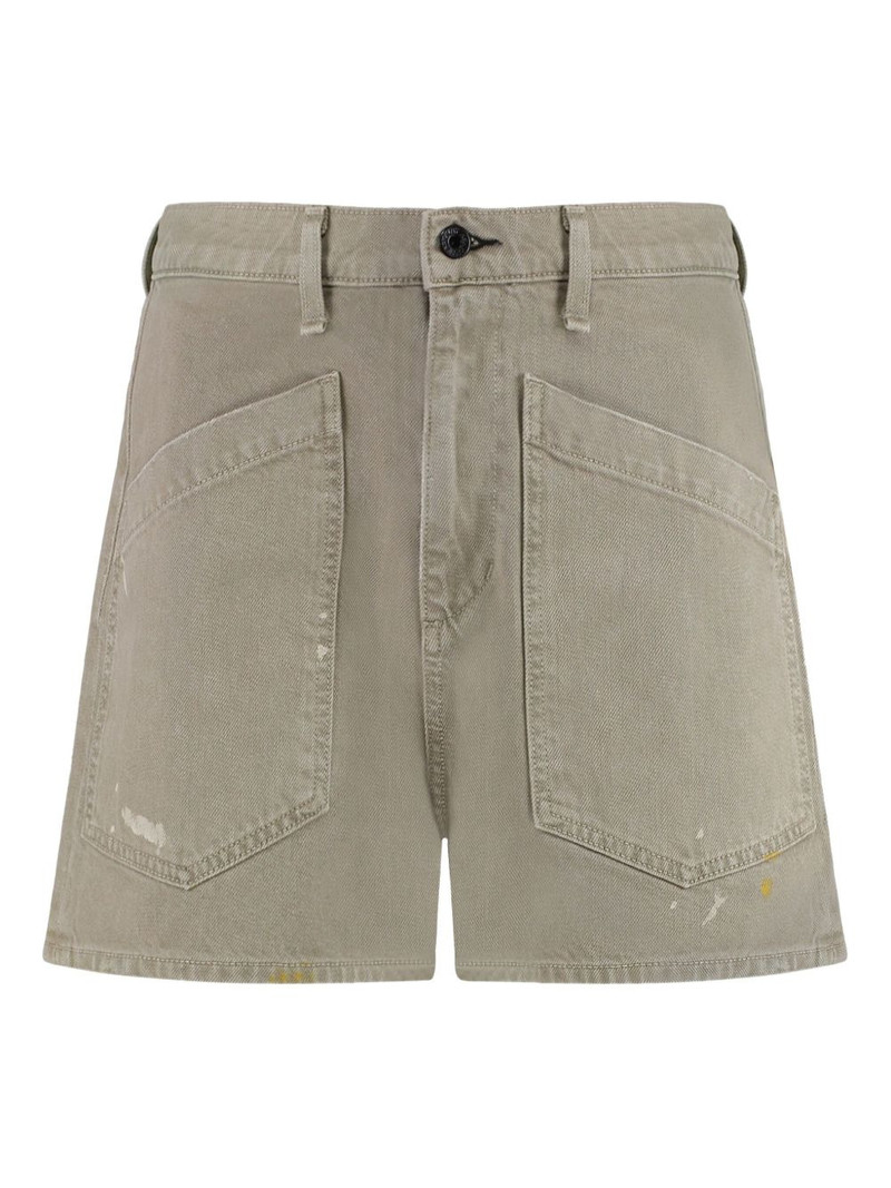 cotton denim shorts 1