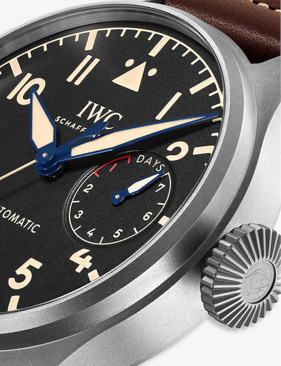 IWC Schaffhausen IW501004 Big Pilot's titanium and leather automatic watch outlook