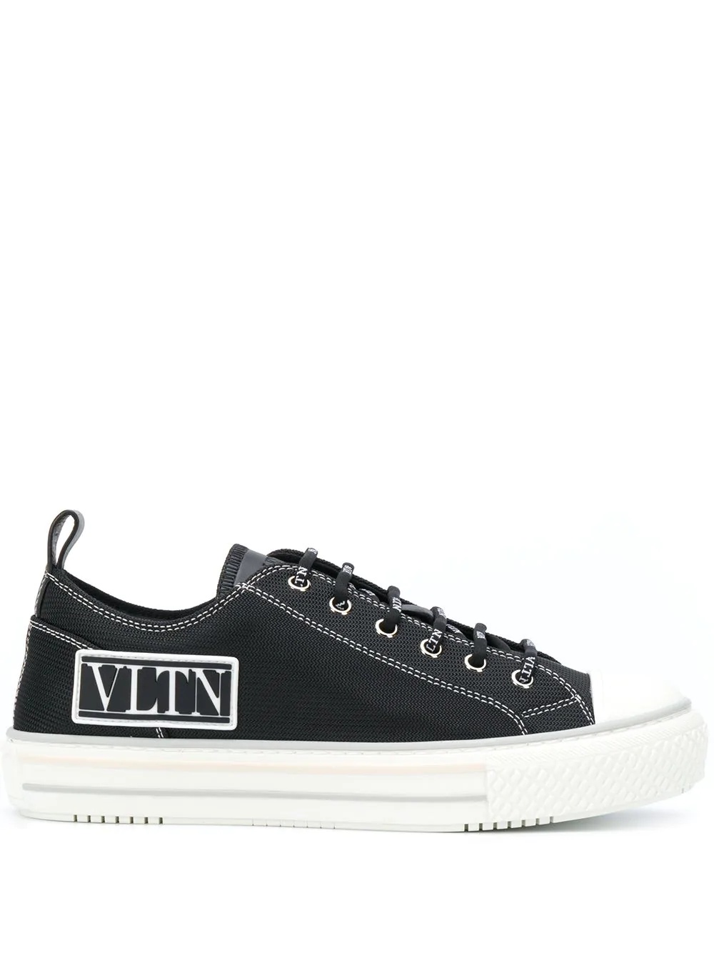 logo patch low-top sneakers - 1