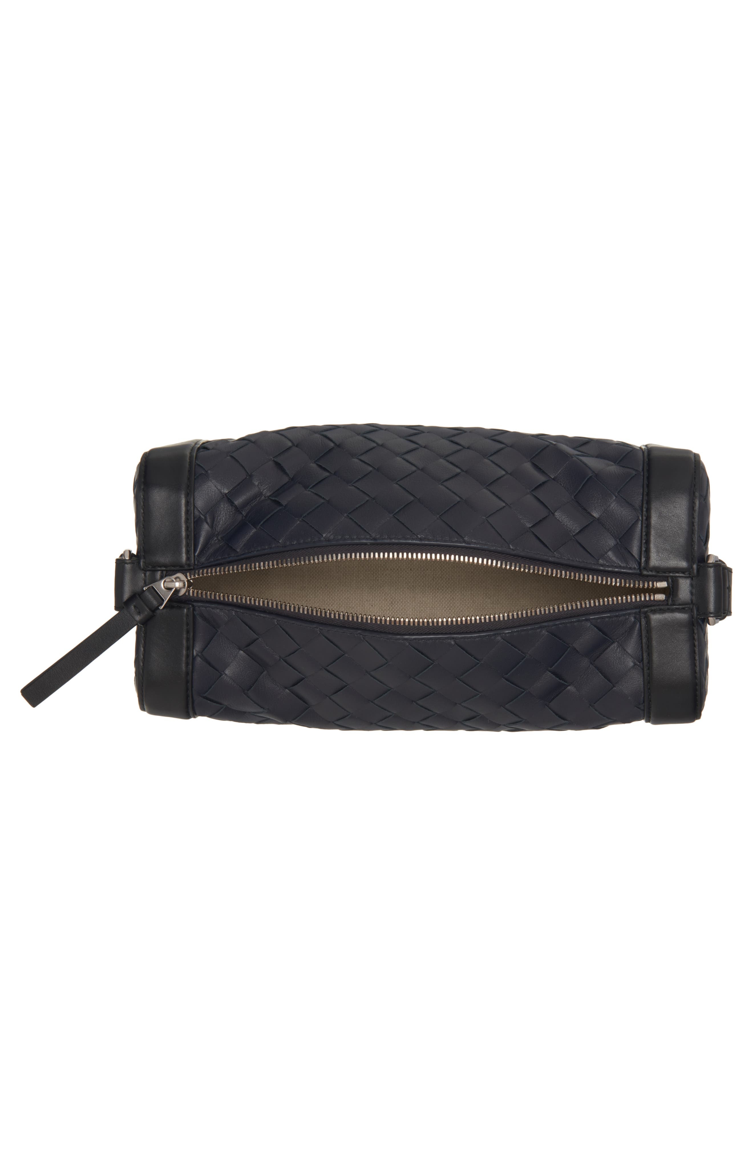 Bottega Veneta Classic Intrecciato Rectangular Crossbody Bag in Space/Black-Silver at Nordstrom - 4