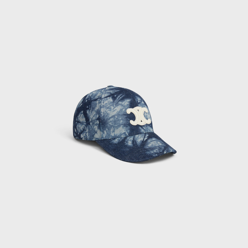 triomphe baseball cap in tie dye cotton 1