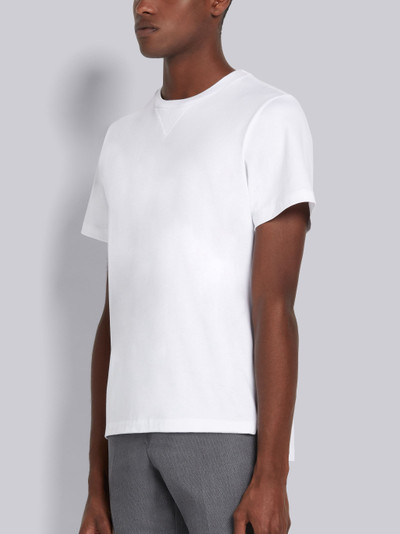 Thom Browne RWB tipping stripe short-sleeve T-shirt outlook